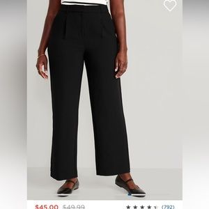 Old Navy Extra High Waisted Wide Leg Taylor Pleated Trouser suit pants